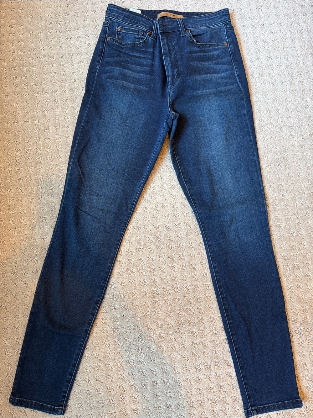 Joe’s “the Charlie” Skinny High-Rise Dark Blue Jeans